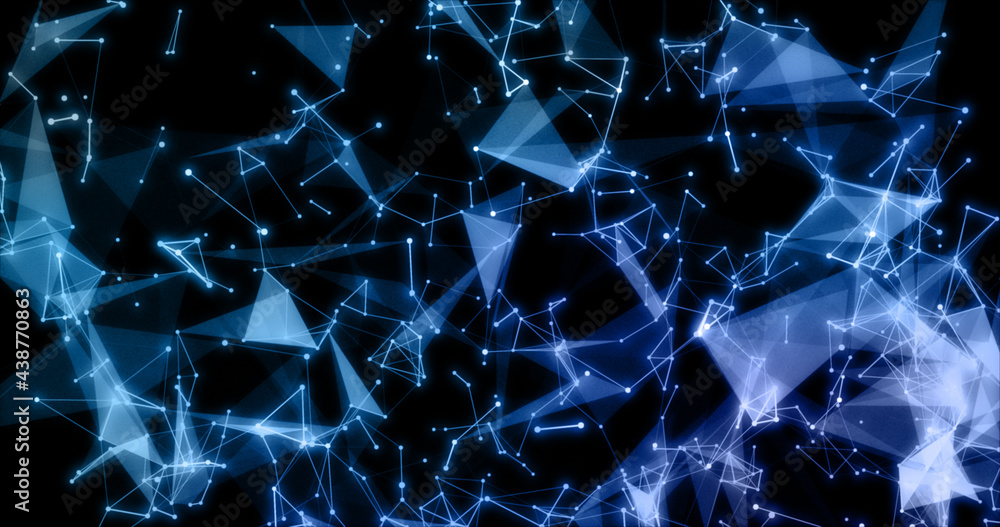 Poster abstract lines shapes plexus background