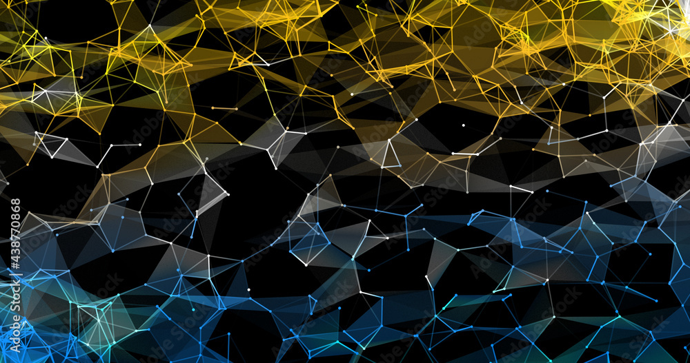 Poster abstract lines shapes plexus background