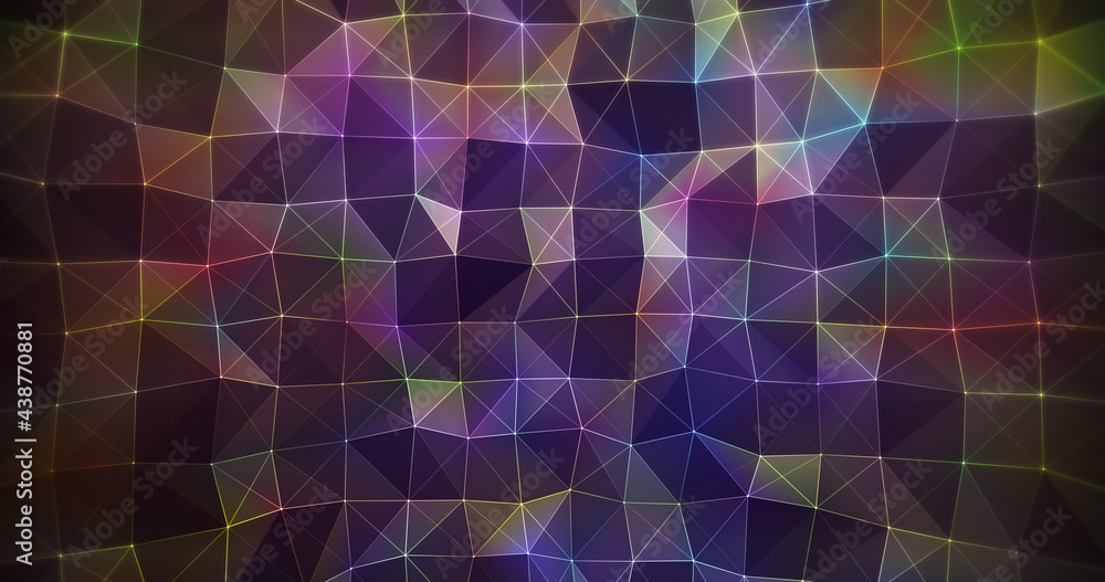 Poster abstract lines shapes plexus background
