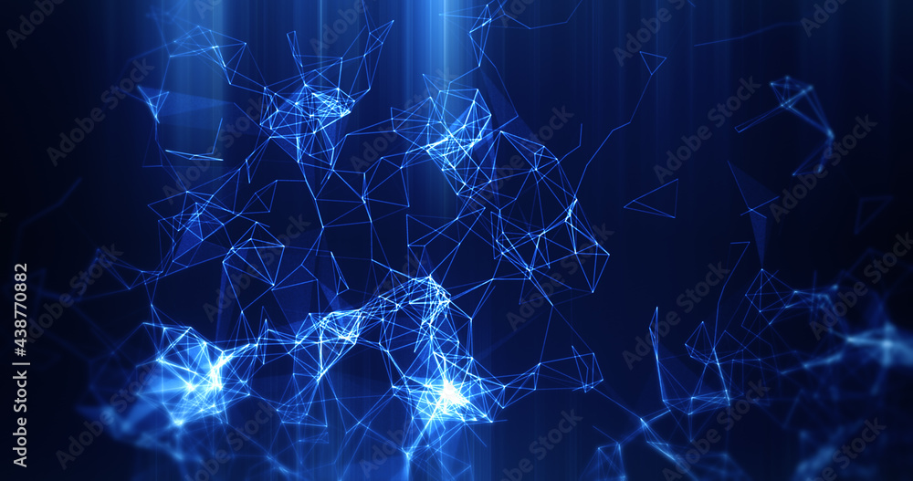 Aufkleber concept plexus connection with lines and points background