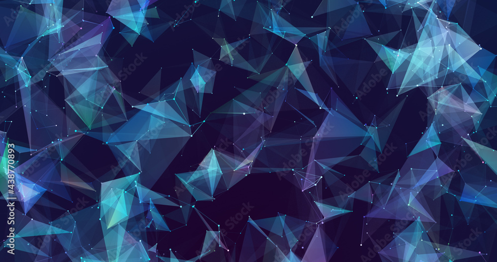 Poster concept plexus connection with lines and points background