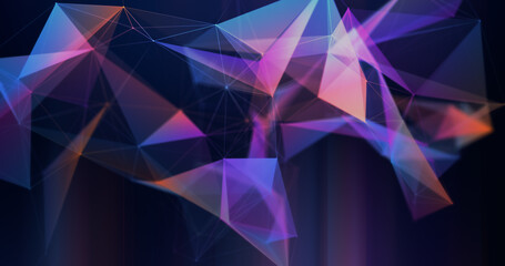 Concept plexus connection with lines and points background