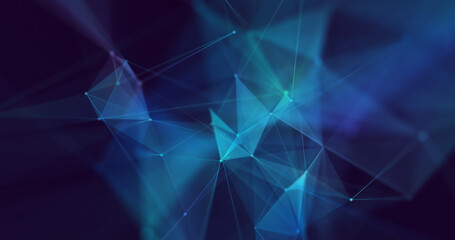 Obraz premium Concept plexus connection with lines and points background