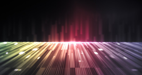 Abstract lines concept disco background