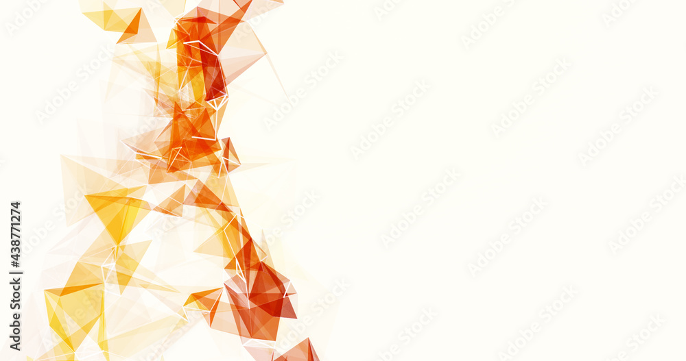 Poster abstract plexus shape, lines connections background