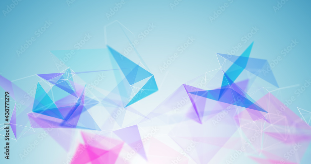 Poster abstract plexus shape, lines connections background