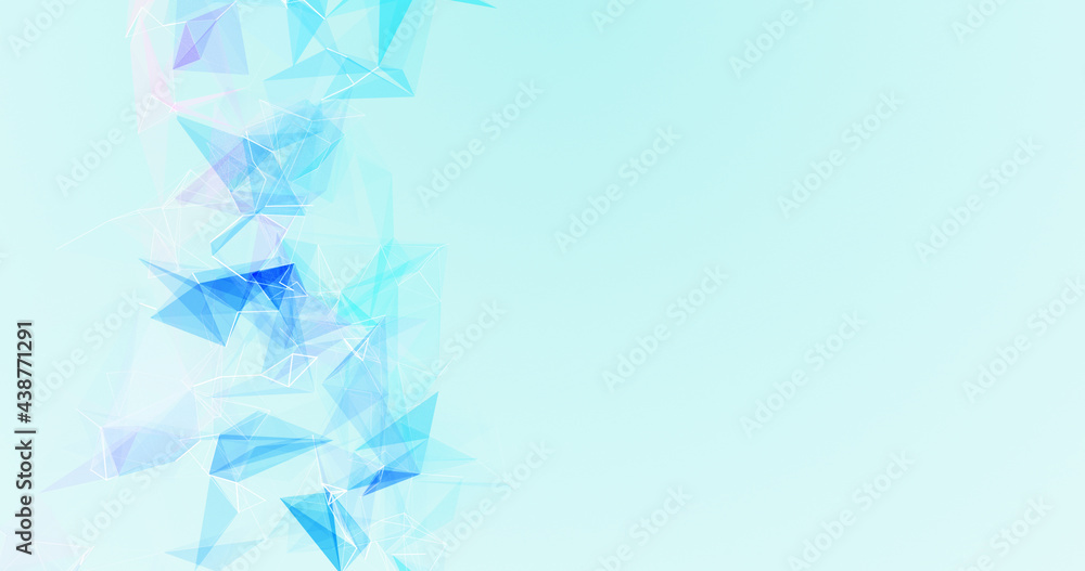 Poster abstract plexus shape, lines connections background