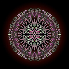 mandala art ornament for printing