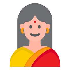 female flat style icon