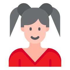 woman flat style icon