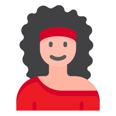 woman flat style icon