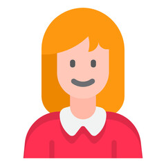 woman flat style icon