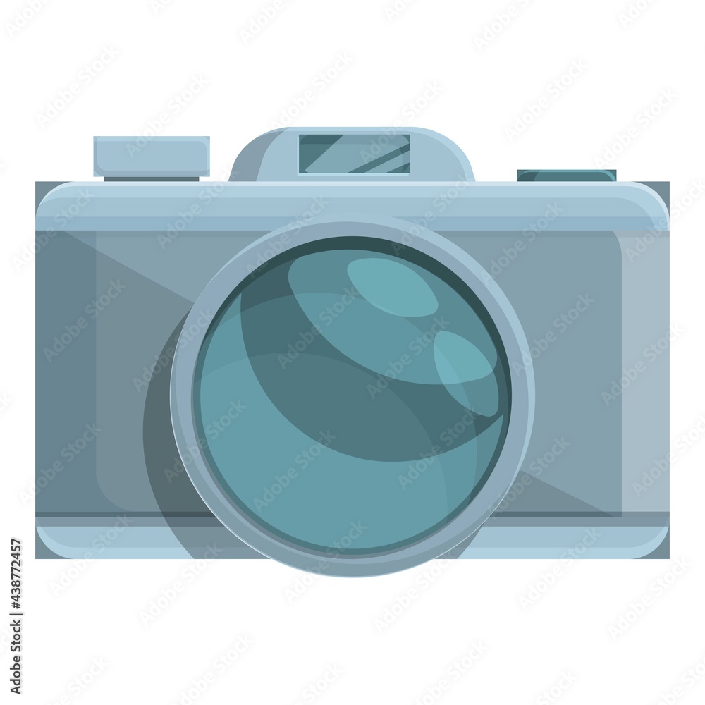 Poster camera for expedition icon. cartoon of camera for expedition vector icon for web design isolated on 