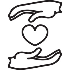 charity_collaboration line icon