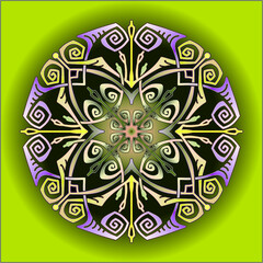 mandala art ornament for printing