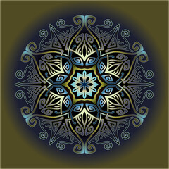 mandala art ornament for printing