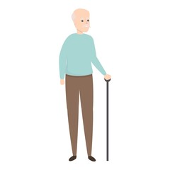 Grandfather icon. Cartoon of Grandfather vector icon for web design isolated on white background