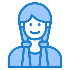 person blue style icon