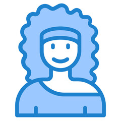 Obraz na płótnie Canvas woman blue style icon