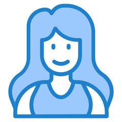 Obraz na płótnie Canvas woman blue style icon