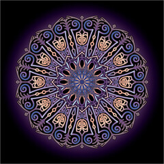 mandala art ornament for printing