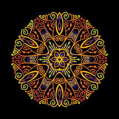 mandala art ornament for printing