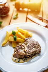 Grilled pork neck