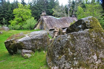 Village abandonné de Clédat ( Corrèze) .