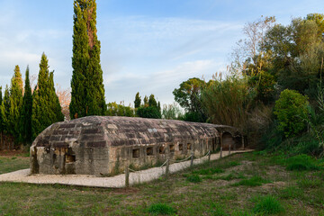 Búnker de la guerra civil española, cerca de la población de Nules, en la provincia de...