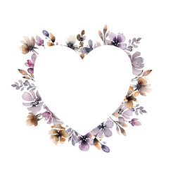 Bouquet, autumn watercolor flowers, branches with a bird, flowers, branches, bouquet, autumn.