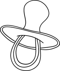 Baby pacifier outline svg
