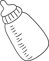 Milk bottle outline svg