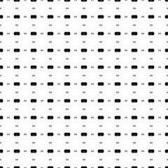 Square seamless background pattern from geometric shapes are different sizes and opacity. The pattern is evenly filled with black diving goggles symbols. Vector illustration on white background
