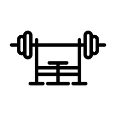 Icon Of Bench With Barbell
