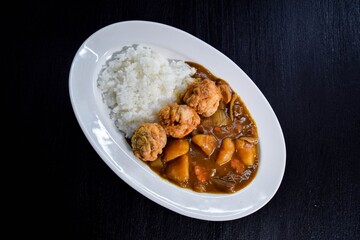 Curry Rice with Fried Chicken