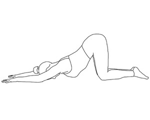 Yoga, Puppy pose, Anahatasana