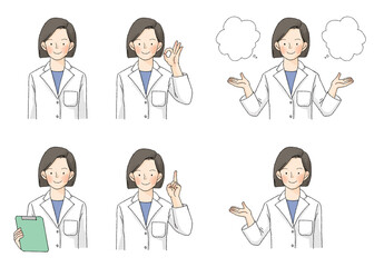 お医者さんバストアップポーズセット