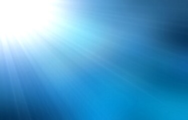 Bright shine stripes in empty sky abstract blur background. Glare effect.