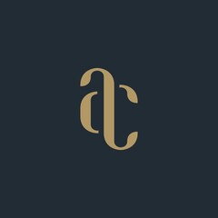 Letter AC creative modern monogram logo