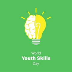 vector illustration for world youth skills day