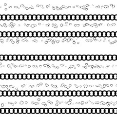 Seamless horizontal lines. Pattern for print, texture for fabric and paper.