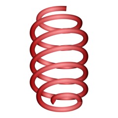 Car spring icon, cartoon style