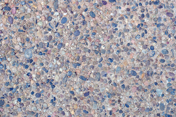 Background, gray cemented background with tiny stones. Copy space.	