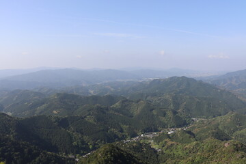 標高の高い場所からのパノラマ撮影