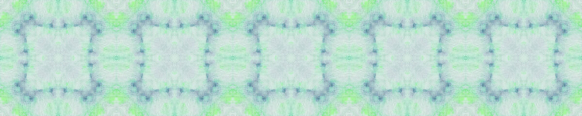 Abstract Repeat Ornament. Dyed Mint Pattern.