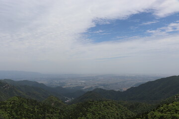 標高の高い場所からのパノラマ撮影