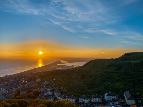 sunset over the sea