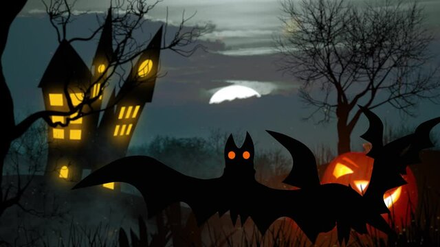 Halloween Kürbis Geisterhaft Animation