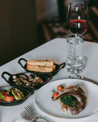 table setting for dinner