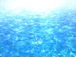 キラキラ輝く水面のCG素材	
